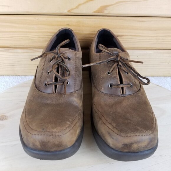 Worx by Red Wing 7.5M Brown Leather Lace-up Work Safety Oxford Shoes STYLE #5115 - Picture 2 of 11